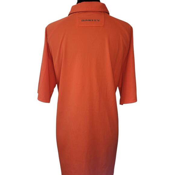 Oakley Men’s XXL O Hydrolix Polo Shirt – Orange – Performance – EUC - Picture 2 of 9